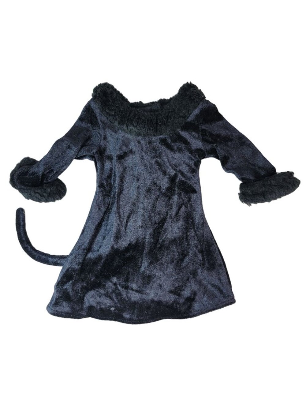 American Girl Kitty Cat Doll Costume Black Dress Velvet Tail Just Like You 2007